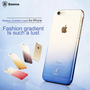 Baseus Gradient Case For iPhone 6 6S Ultra Thin Hard Back Case For iPhone 6 6S Plus Luxury Cover For iPhone 6Plus Coque Shell