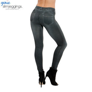 2017 Leggings Jeans for Women Denim Pants with Pocket Slim Jeggings Fitness Plus Size Leggins S-XXL Black/Gray/Blue