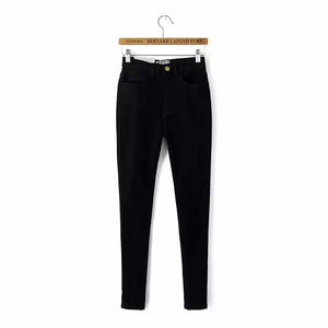 High Waist High Elastic Jeans Women Hot Sale American Apparel Skinny Pencil Denim Pants Fashion Pantalones Vaqueros Mujer