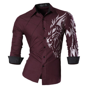 2017 Spring Autumn Features Shirts Men Casual Jeans Shirt New Arrival Long Sleeve Casual Slim Fit Male Shirts Z030