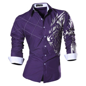 2017 Spring Autumn Features Shirts Men Casual Jeans Shirt New Arrival Long Sleeve Casual Slim Fit Male Shirts Z030