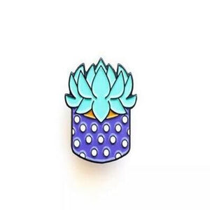 Hot New Oil Drop Cute Cactus Pots Planet Metal Brooch Pins Button Pins Girl Jeans Bag Decoration Gift
