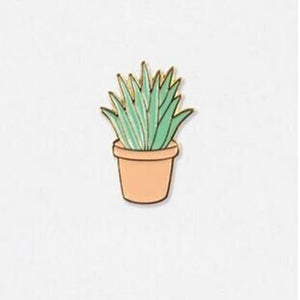 Hot New Oil Drop Cute Cactus Pots Planet Metal Brooch Pins Button Pins Girl Jeans Bag Decoration Gift