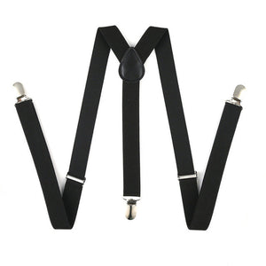 2017 Braces Men Suspenders for Women Jeans Pants Trouser with Clip-on Braces Elastic Suspenders Black White Clothing Accessories