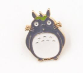 X181 Cartoon Cute Totoro Metal Brooch Pins Button Pins Jeans Bag Decoration Brooches Gift Wholesale
