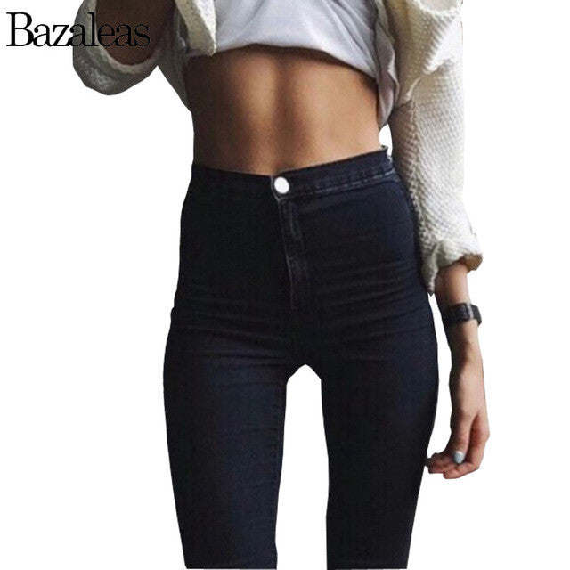 2017 Spring summer Style Celebrity Women Jeans Stretch Skinny elastic Denim Jean High Waist  hip-lifting Pencil Pants