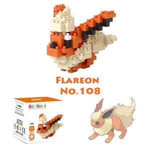 Nanoblock pikachu anime animal action figures micro building blocks miniature bricks diy juguetes 3d toys hobbies for kids.