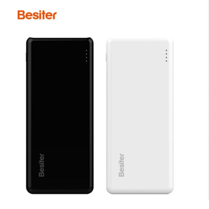 Besiter 10000mah Super Thin Slim Portable Fast Charger Dual USB Port For External Battery For iPhone For iPad For Mobile Phone