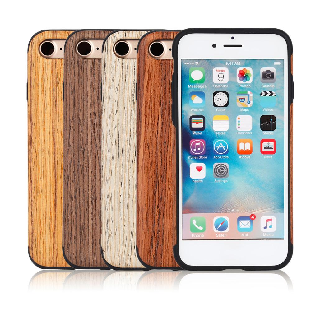 Mobile phone shell wood/Protective cover for mobile phone for Iphone 7 Mobile Smart Phone Drop Shipping