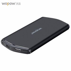 Wopow 8000mAh S8 High Capacity Mobile Power Bank Dual USB Portable External Battery Pack Ultra-thin For Xiaomi For iphone Etc.