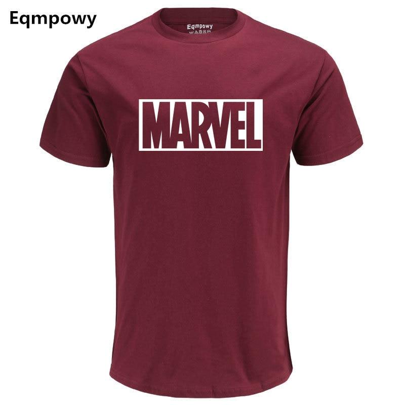 Eqmpowy 2017 New Fashion MARVEL t-Shirt men cotton short sleeves Casual male tshirt marvel t shirts men tops tees Free shipping