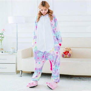 Adult Flannel Giraffe Pajamas Onesies Cosplay Costume Cartoon Animal Children Sleepwears Design For Toilet