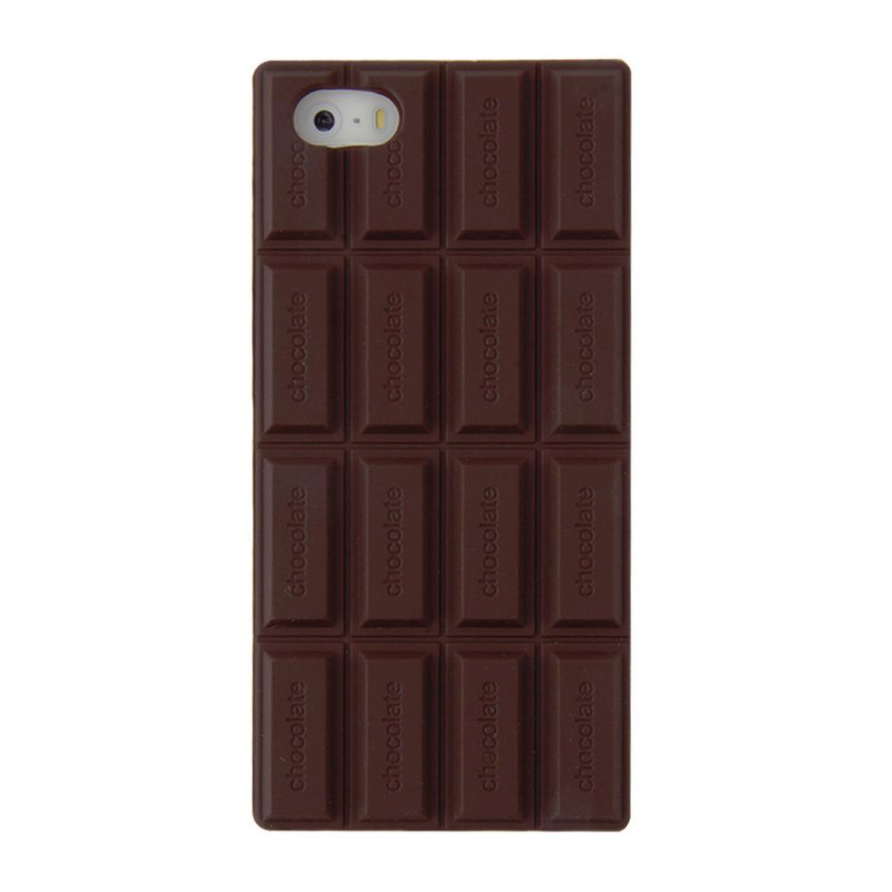 3D Chocolate Bar Look Soft Silicone Case Cover Skin For iPhone 5 5S  Drop Shipping  2017 New Arrival