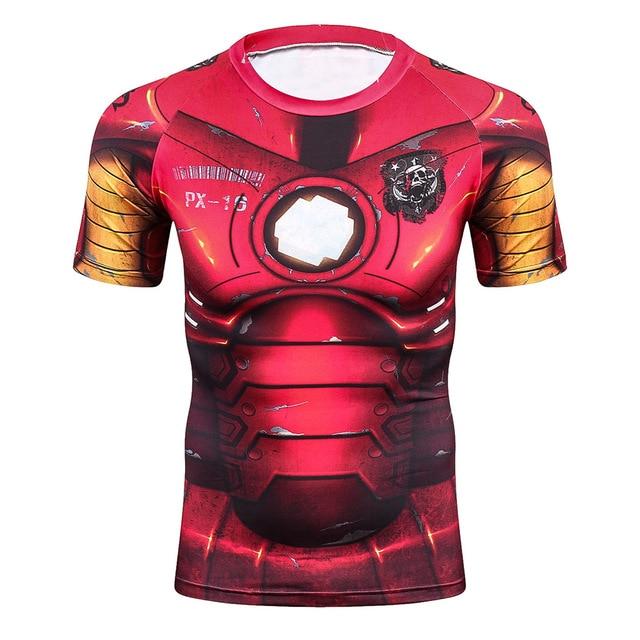 Men's Workout Clothes Short Sleeve Compression Shirt 3D Full Printing MMA Bodybuilding Tshirts Mens Gear Tee&Top Jerseys