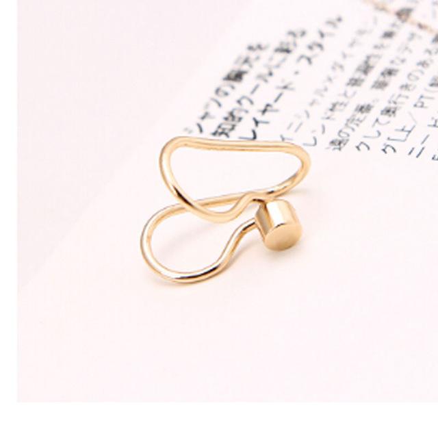 Temperament Simple Simulated Pearl Crystal Star Heart Moon Clip Ear Cuff Earrings For Women Fashion Jewelry No Piercing Bijoux