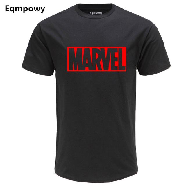 Eqmpowy 2017 New Fashion MARVEL t-Shirt men cotton short sleeves Casual male tshirt marvel t shirts men tops tees Free shipping