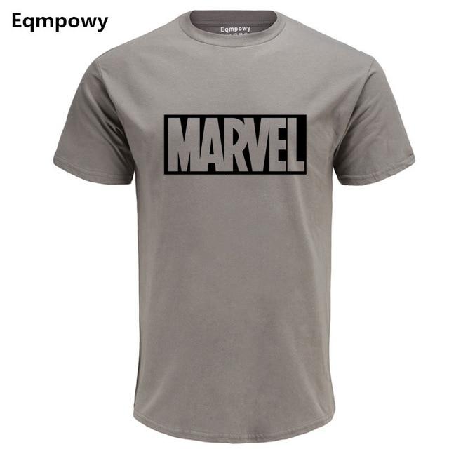 Eqmpowy 2017 New Fashion MARVEL t-Shirt men cotton short sleeves Casual male tshirt marvel t shirts men tops tees Free shipping