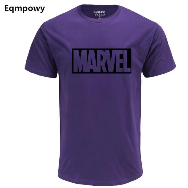 Eqmpowy 2017 New Fashion MARVEL t-Shirt men cotton short sleeves Casual male tshirt marvel t shirts men tops tees Free shipping