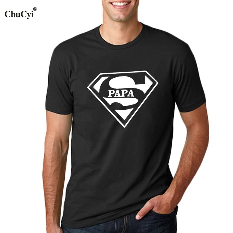 Super Papa T-shirt Fathers Day Gift New Dads Funny T Shirt Best Dad tshirt Mens Hipster Slogan Tee shirt homme