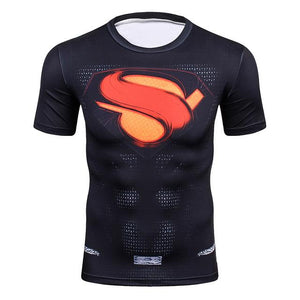 Men's Workout Clothes Short Sleeve Compression Shirt 3D Full Printing MMA Bodybuilding Tshirts Mens Gear Tee&Top Jerseys