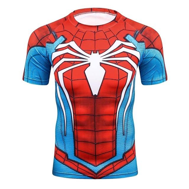 Men's Workout Clothes Short Sleeve Compression Shirt 3D Full Printing MMA Bodybuilding Tshirts Mens Gear Tee&Top Jerseys