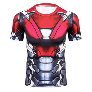 Men's Workout Clothes Short Sleeve Compression Shirt 3D Full Printing MMA Bodybuilding Tshirts Mens Gear Tee&Top Jerseys