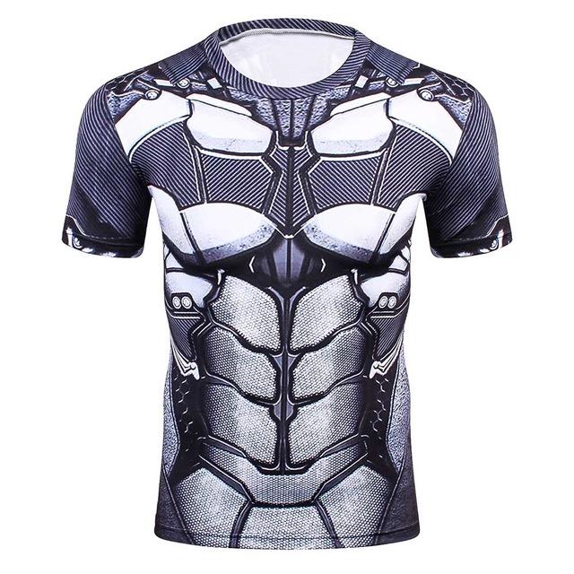 Men's Workout Clothes Short Sleeve Compression Shirt 3D Full Printing MMA Bodybuilding Tshirts Mens Gear Tee&Top Jerseys