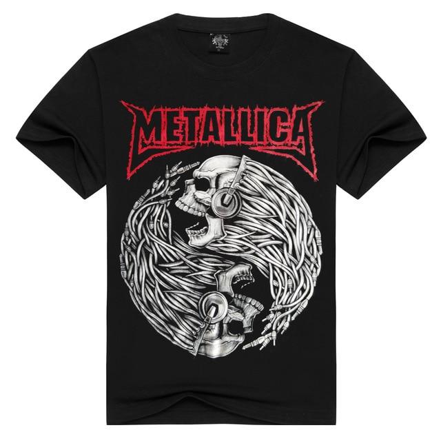 Men/Women Rock band Metallica t shirt ride the lightning tshirts Summer Tops Tees T-shirt Men Thrash Metal t-shirts Plus Size