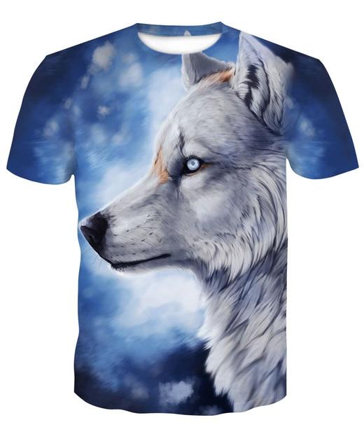 Devin Du 2018 Newest Harajuku Wolf 3D Print Cool T-shirt Men/Women Short Sleeve Summer Tops Tees T shirt Fashion M-4XL