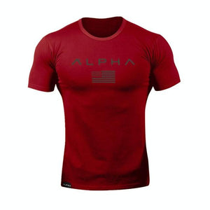 Men Fitness Clothes Bodybuilding T Shirts Gasp Short Sleeve Workout T-Shirt Muscle Shirts Tshirts Mens Top Tees