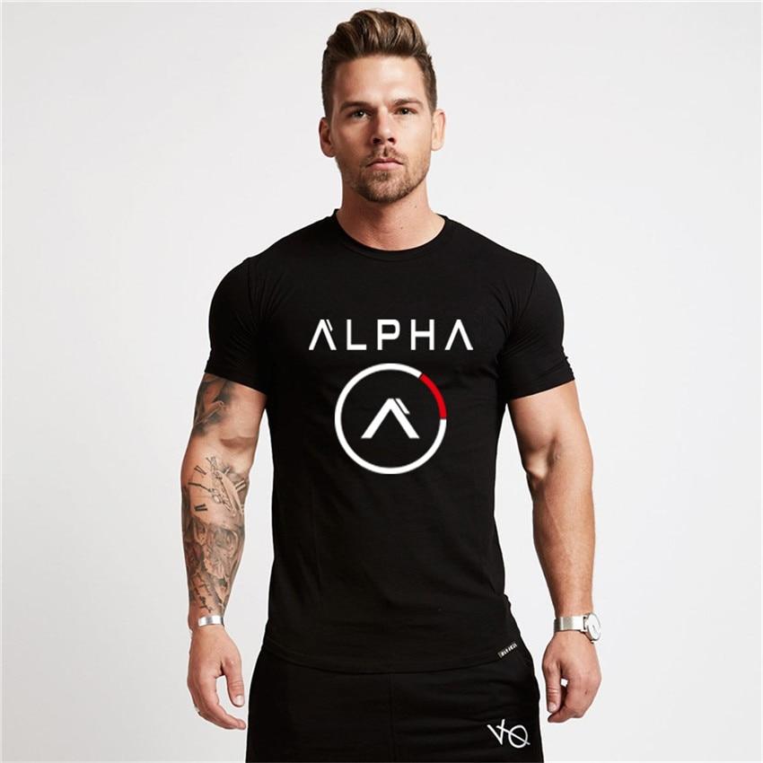 Brand Clothing Fitness T Shirt Men Fashion Extend Long Tshirt Summer Gyms short Mens T-shirt Cotton Bodybuilding Crossfit Tops