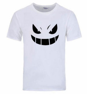 2017 Summer streetwear mma Pocket Monster Pokemon t-shirt Men hip hop casual Short Sleev Gengar Cartoon Anime tshirts man