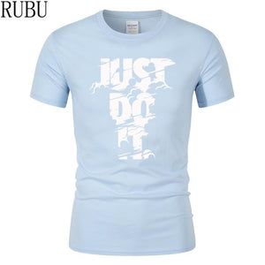 RUBU 2018 New High quality brand men T-shirt casual short sleeve o-neck fashion printed cotton t shirt men /woman tees shirt