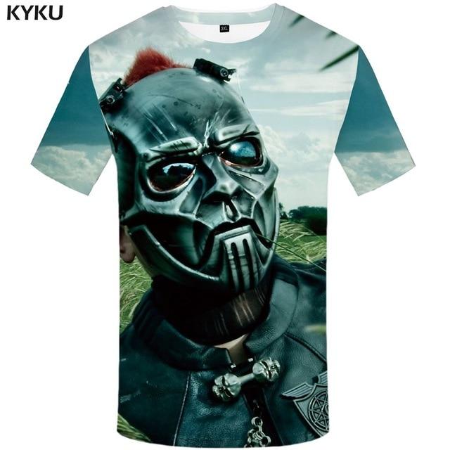 KYKU Bear Tshirt Men Animal T Shirt Punk Rock Funny T Shirts Hip Hop Tee 3d T-shirt Black Cool Mens Clothing Summer 2018 New