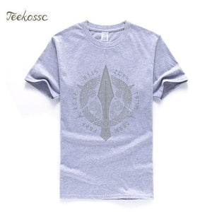 Odin Vikings T Shirt Men Scandinavian Runes Valhalla Tshirt Mens 2018 Summer Tops Tee Cool Streetwear TV Show T-Shirt For Fans