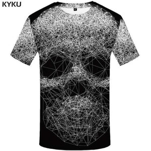 KYKU Elephant Tshirt Men Animal T-shirt Colorful Flower 3d Print T Shirt Anime Clothes Gothic Hip Hop Mens Clothing Streetwear