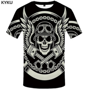 KYKU Elephant Tshirt Men Animal T-shirt Colorful Flower 3d Print T Shirt Anime Clothes Gothic Hip Hop Mens Clothing Streetwear