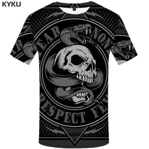 KYKU Elephant Tshirt Men Animal T-shirt Colorful Flower 3d Print T Shirt Anime Clothes Gothic Hip Hop Mens Clothing Streetwear