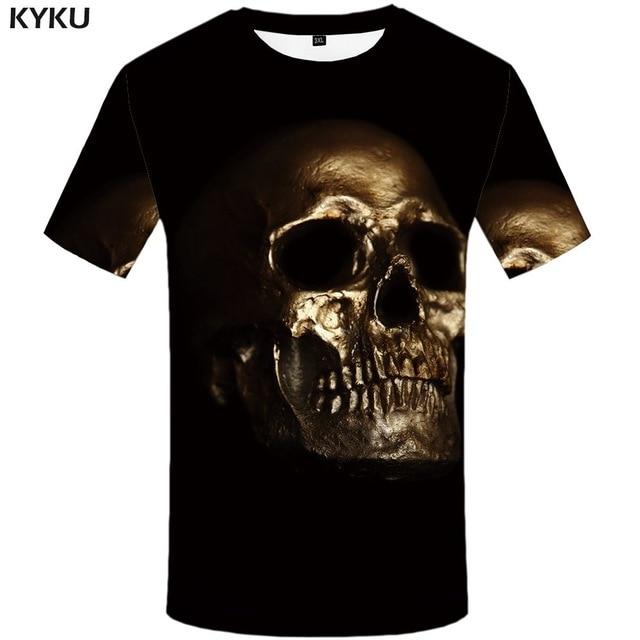 KYKU Elephant Tshirt Men Animal T-shirt Colorful Flower 3d Print T Shirt Anime Clothes Gothic Hip Hop Mens Clothing Streetwear