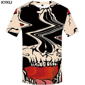 KYKU Elephant Tshirt Men Animal T-shirt Colorful Flower 3d Print T Shirt Anime Clothes Gothic Hip Hop Mens Clothing Streetwear