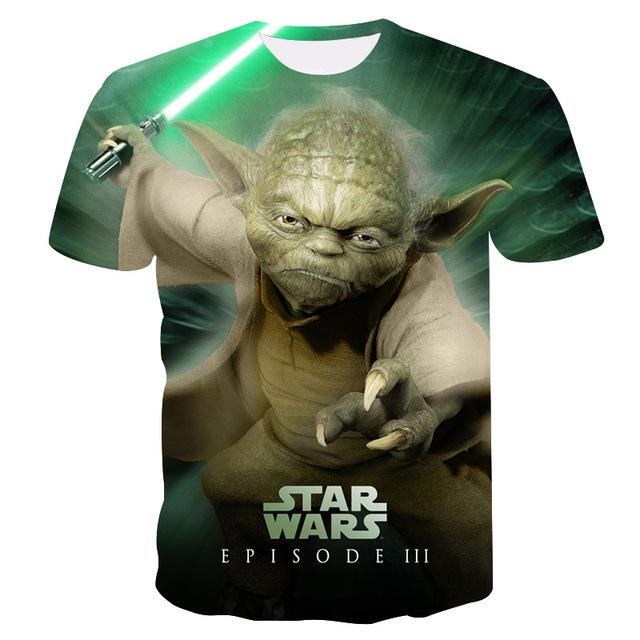 New Fashion starwars tshirt  Men Women T-shirt 3D Print Star Wars Movie Tee shirts Casual T Shirt Summer Tops Brand Clothing