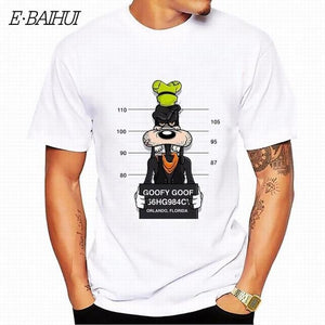 E-BAIHUI new mickey print tees mouse t-shirt men tops hip hop casual funny dog cartoon tshirt homme comfort cotton t shirt CG001