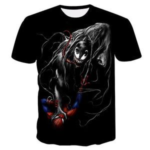 Newest Venom t-shirt 3D Printed T-shirts Men Women Casual Shirt Short Sleeve Fitness T Shirt Deadpool Tees Spider man Skull Tops