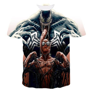 Newest Venom t-shirt 3D Printed T-shirts Men Women Casual Shirt Short Sleeve Fitness T Shirt Deadpool Tees Spider man Skull Tops