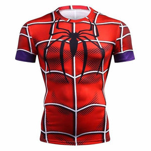 Raglan Sleeve Iron Spiderman 3D Printed T shirts Men Compression Shirts 2018 Summer NEW Cosplay Crossfit Tops For Male Fitness