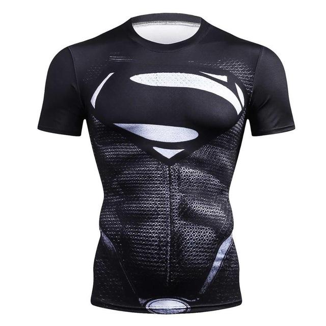 Raglan Sleeve Iron Spiderman 3D Printed T shirts Men Compression Shirts 2018 Summer NEW Cosplay Crossfit Tops For Male Fitness