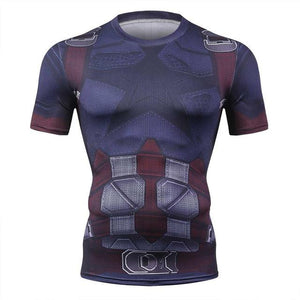 Raglan Sleeve Iron Spiderman 3D Printed T shirts Men Compression Shirts 2018 Summer NEW Cosplay Crossfit Tops For Male Fitness