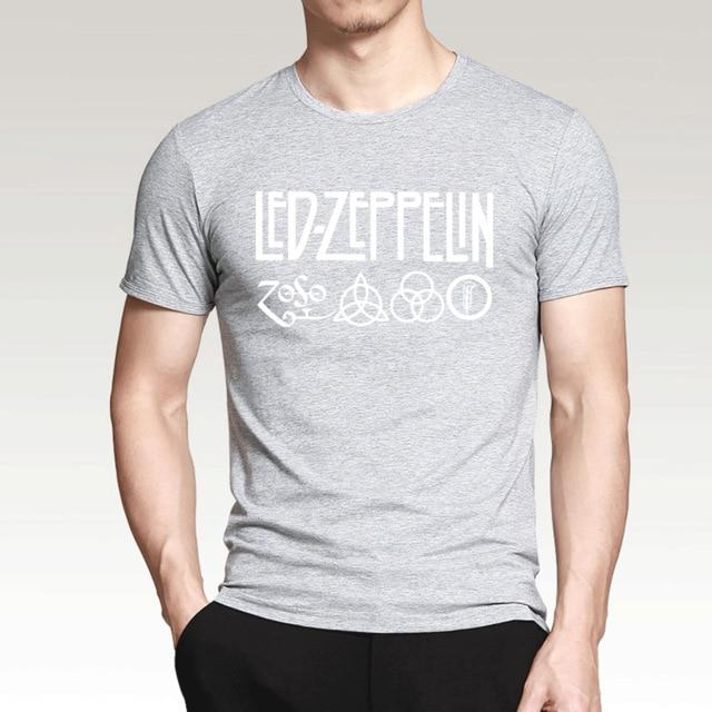 Music Rock Band T Shirt Men 2019 Hot Summer Short Sleeve Round Neck T-Shirt 100% Cotton  Punk Fitness Tshirt Men Top Tees