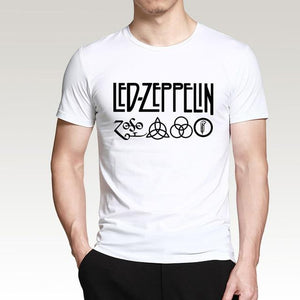 Music Rock Band T Shirt Men 2019 Hot Summer Short Sleeve Round Neck T-Shirt 100% Cotton  Punk Fitness Tshirt Men Top Tees