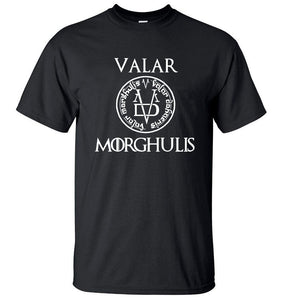 2019 Summer Tshirt Men Valar Morgulis All Men Must Die Valyrian Game of Thrones T Shirts Casual 100% Cotton Men's Tops Tees